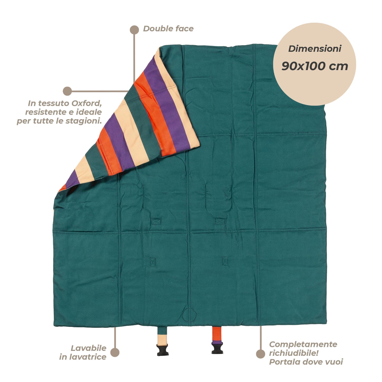 Cuccia Portatile e Pieghevole 90 x 100 cm