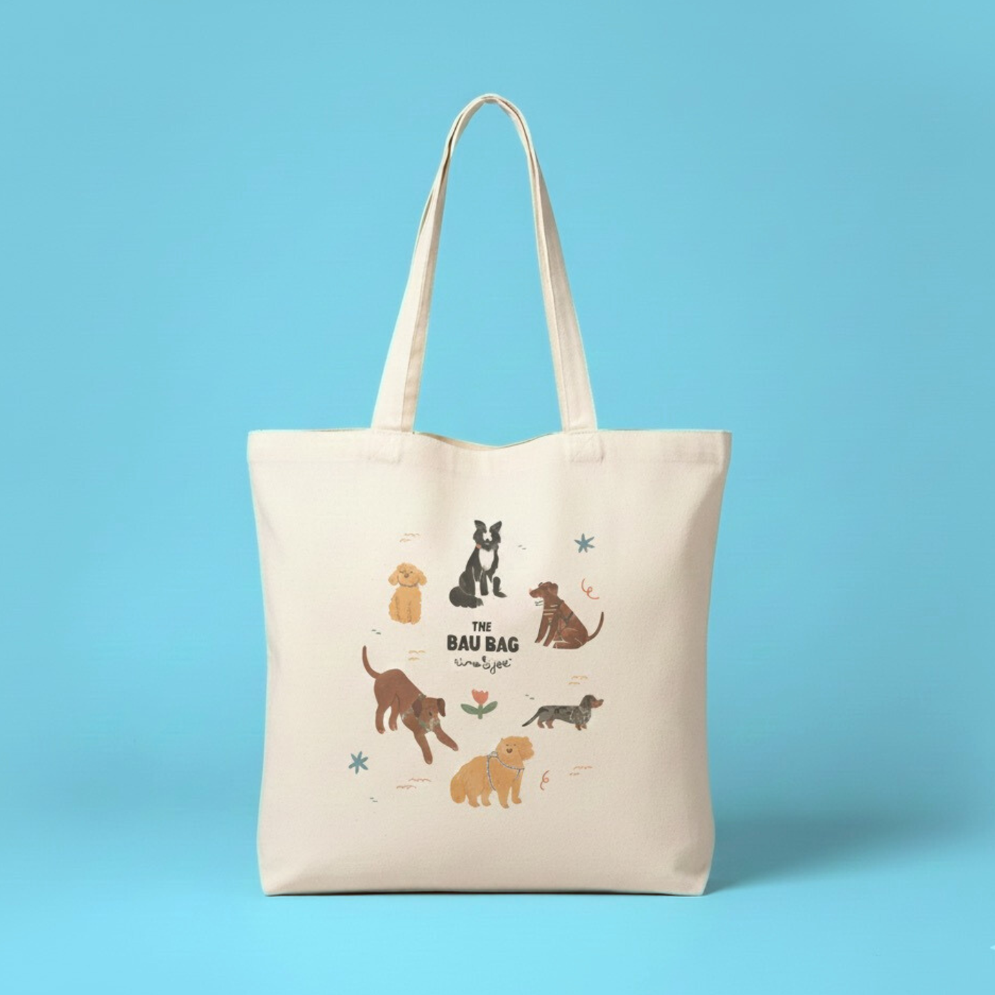 The Bau Bag - Tote Bag in Cotone con Illustrazioni di @signorina_tu_mi_stufi
