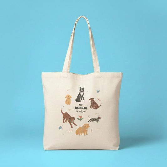 The Bau Bag - Tote Bag in Cotone con Illustrazioni di @signorina_tu_mi_stufi
