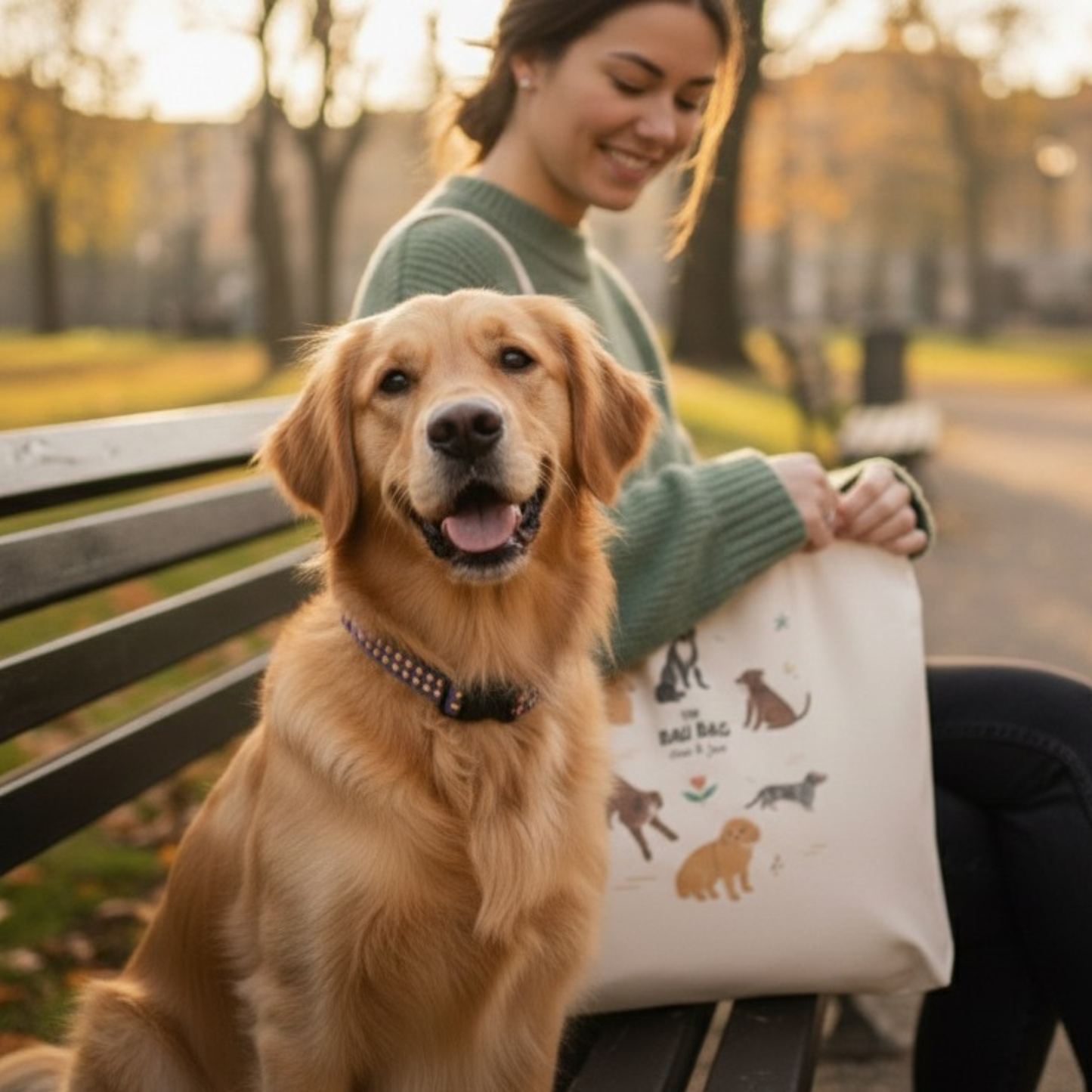 The Bau Bag - Tote Bag in Cotone con Illustrazioni di @signorina_tu_mi_stufi