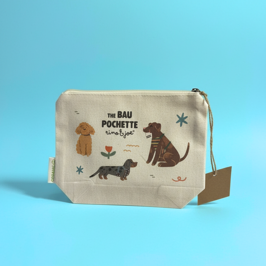 The Bau Pochette - Pochette in Cotone Organico con Illustrazioni di @signorina_tu_mi_stufi